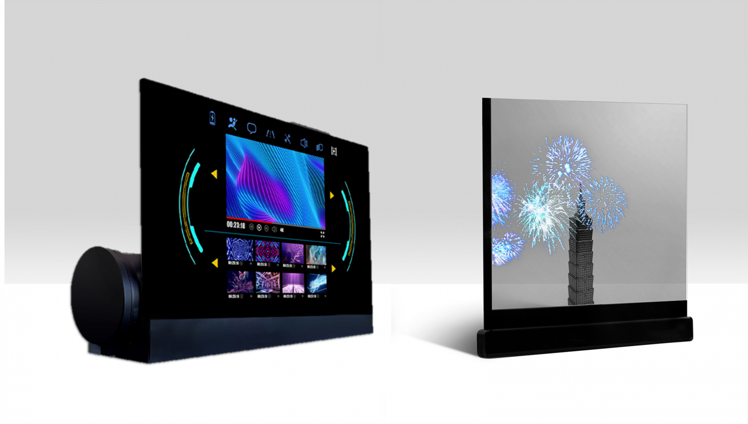 可卷式、折迭性、高透明